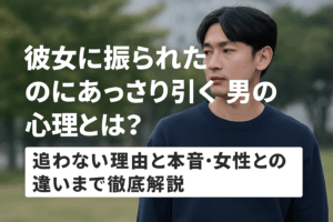 彼女に振られたのにあっさり引く男の心理とは？追わない理由と本音・女性との違いまで徹底解説